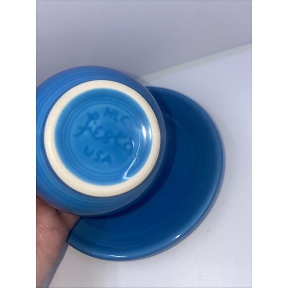 Fiestaware Coffee Tea Cup and Saucer Set Retired Peacock HLC- BBBC - Picture 4 of 6